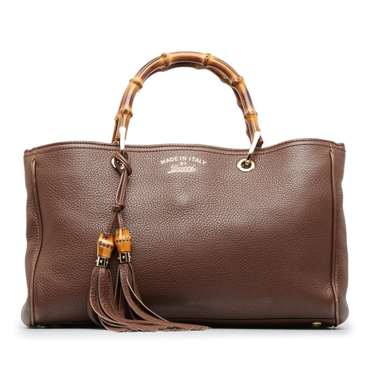 Gucci Medium Bamboo Shopper Satchel (SHG-Re2vqi)