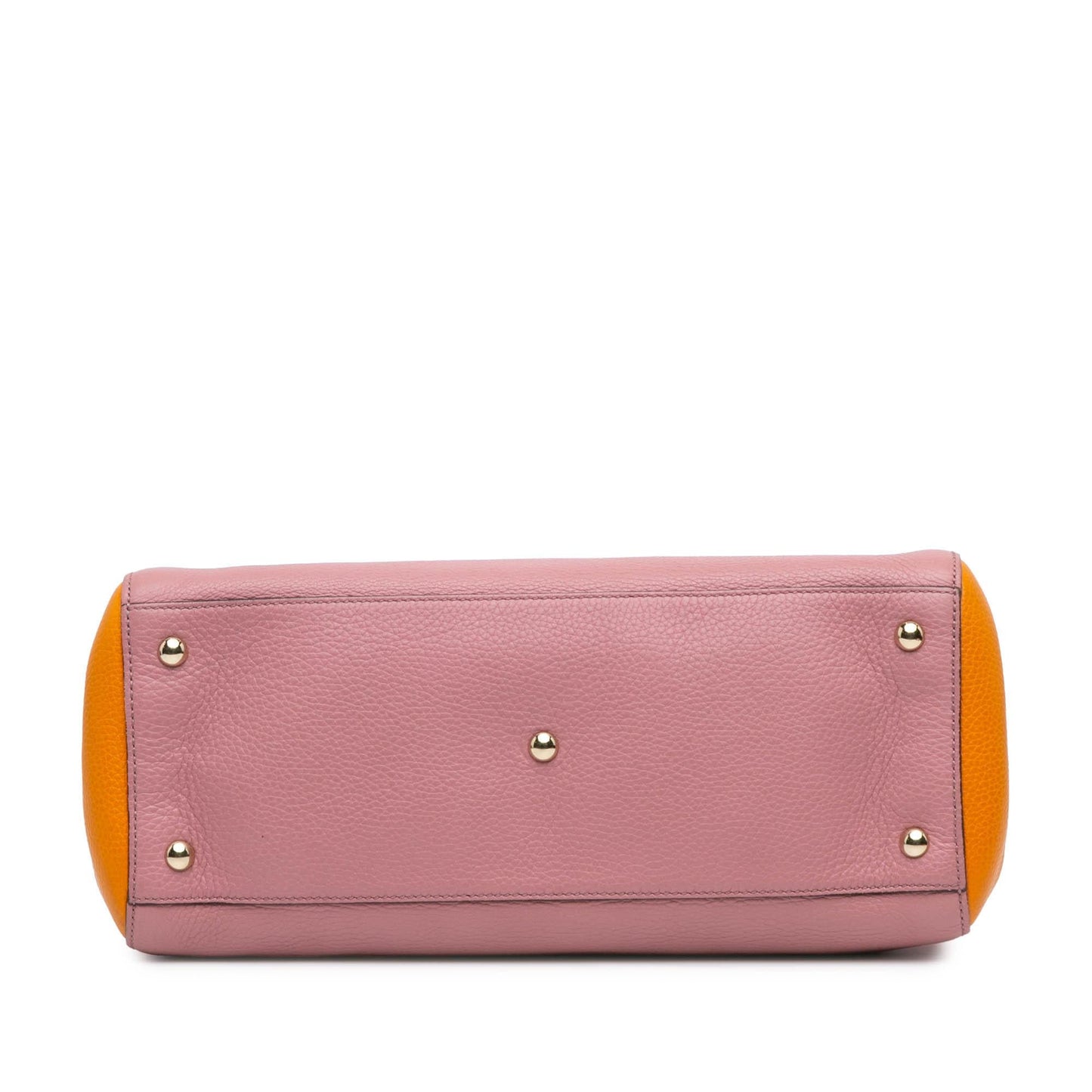 Gucci Medium Bicolor Calfskin Bamboo Shopper Satchel