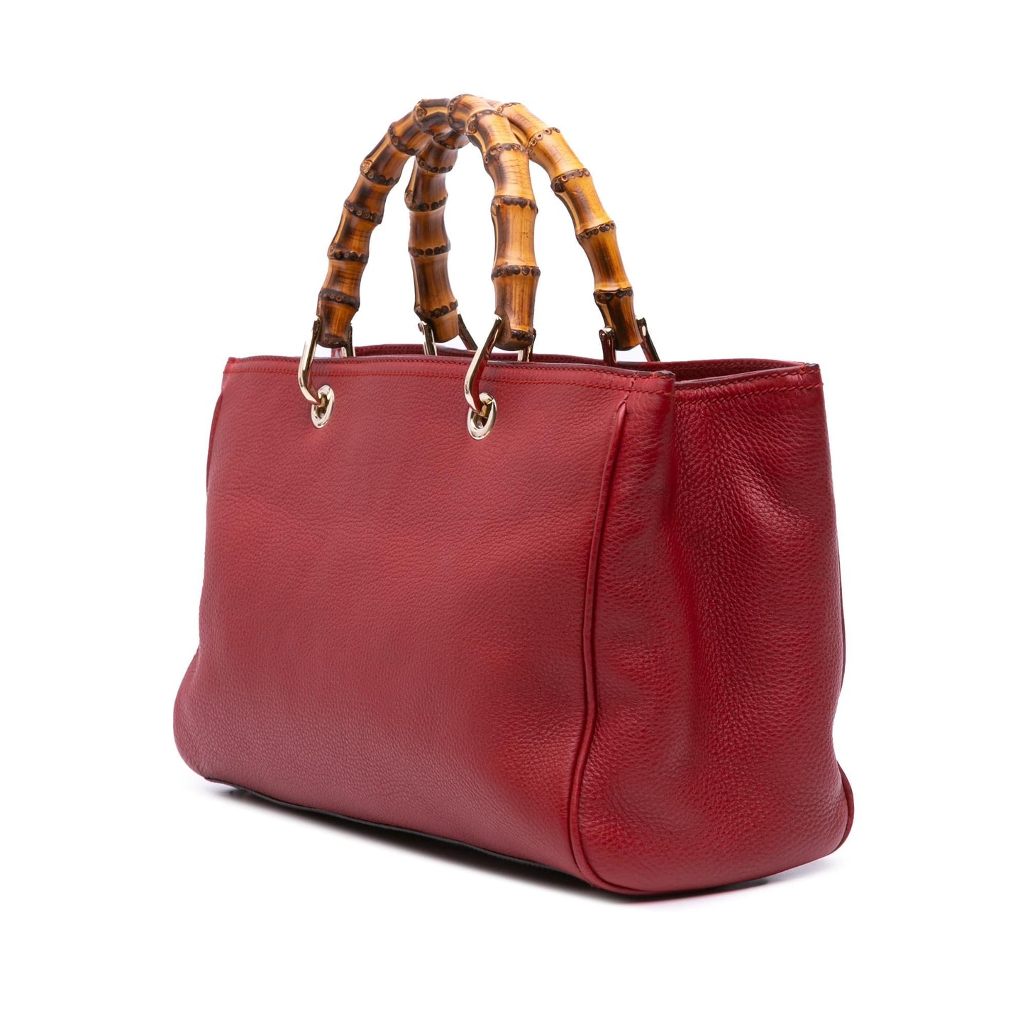 Gucci Medium Calfskin Bamboo Shopper Satchel