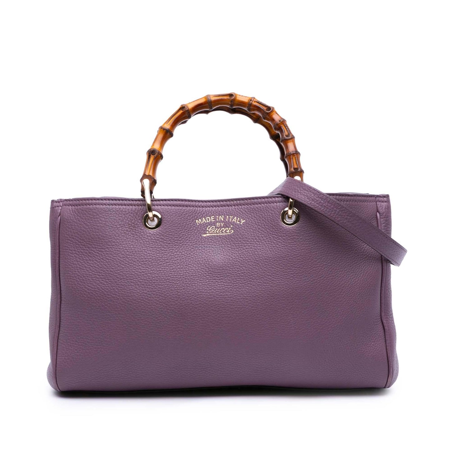 Gucci Medium Calfskin Bamboo Shopper Satchel