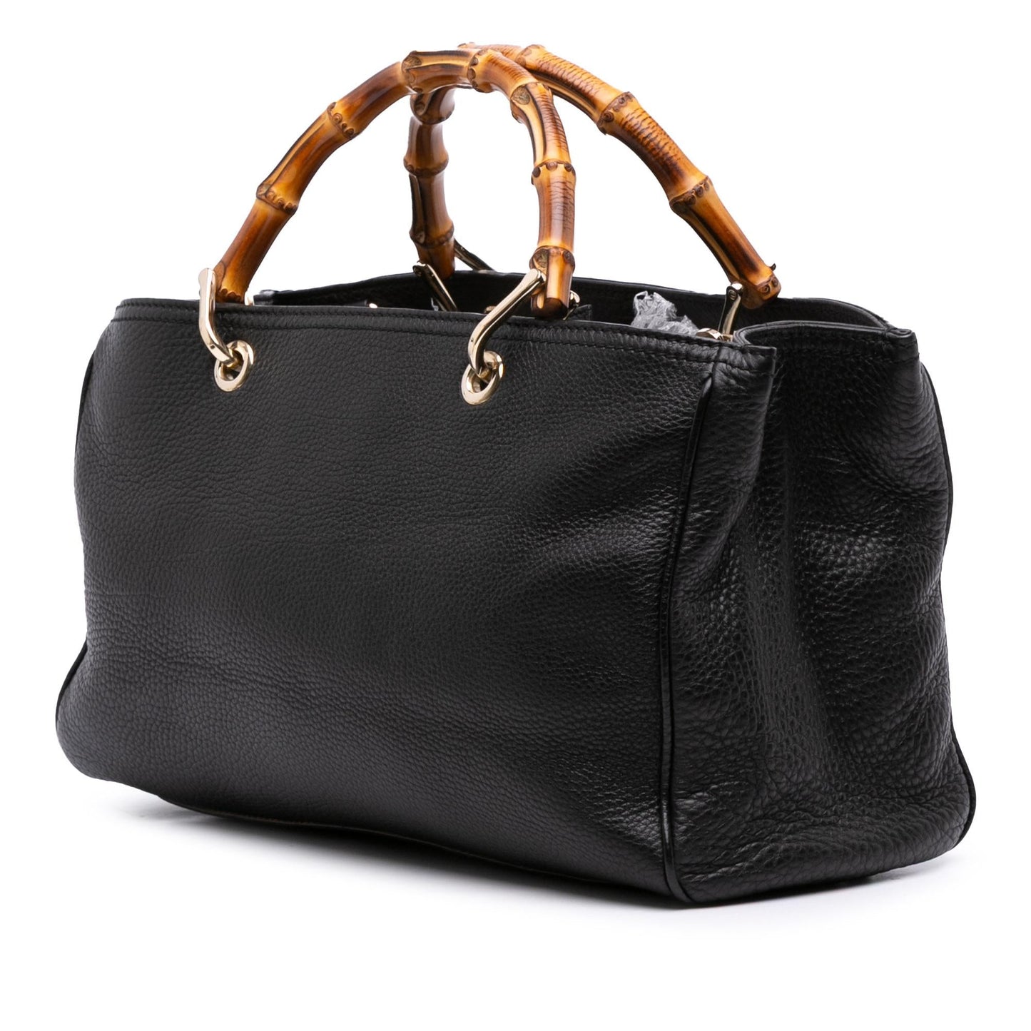 Gucci Medium Calfskin Bamboo Shopper Satchel