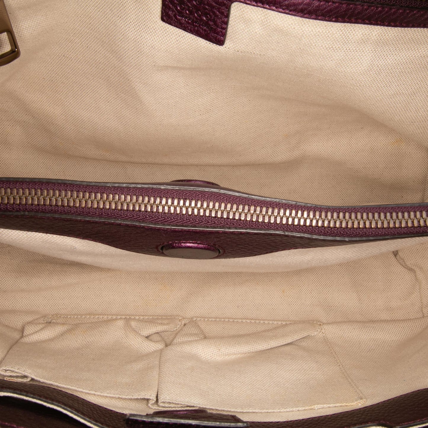 Gucci Medium Calfskin Bamboo Shopper Satchel