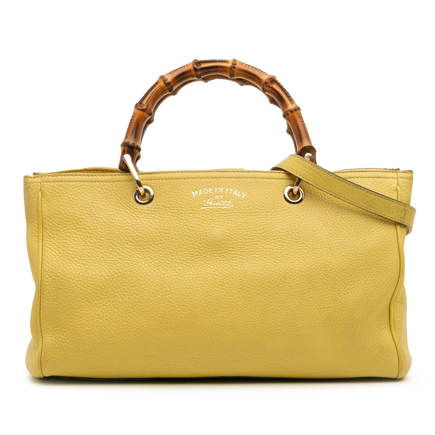 Gucci Medium Calfskin Bamboo Shopper Satchel