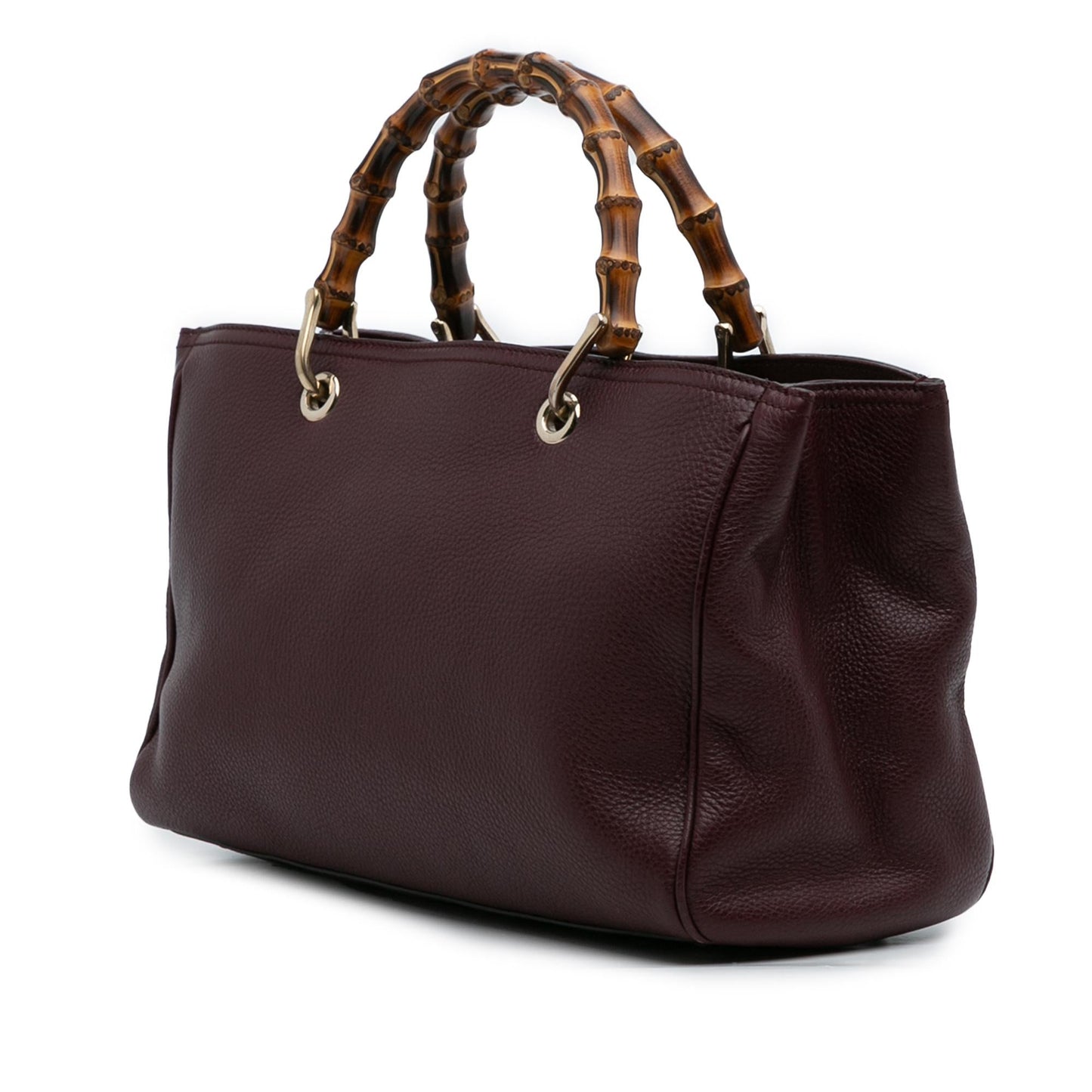 Gucci Medium Calfskin Bamboo Shopper Satchel
