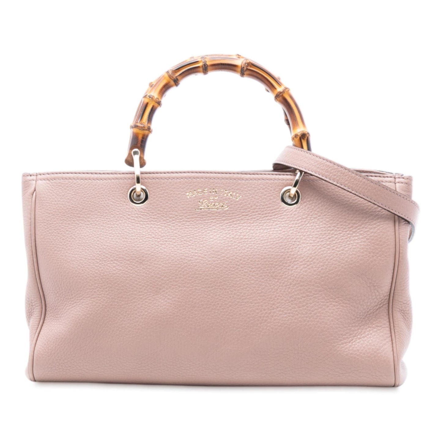 Gucci Medium Calfskin Bamboo Shopper Satchel
