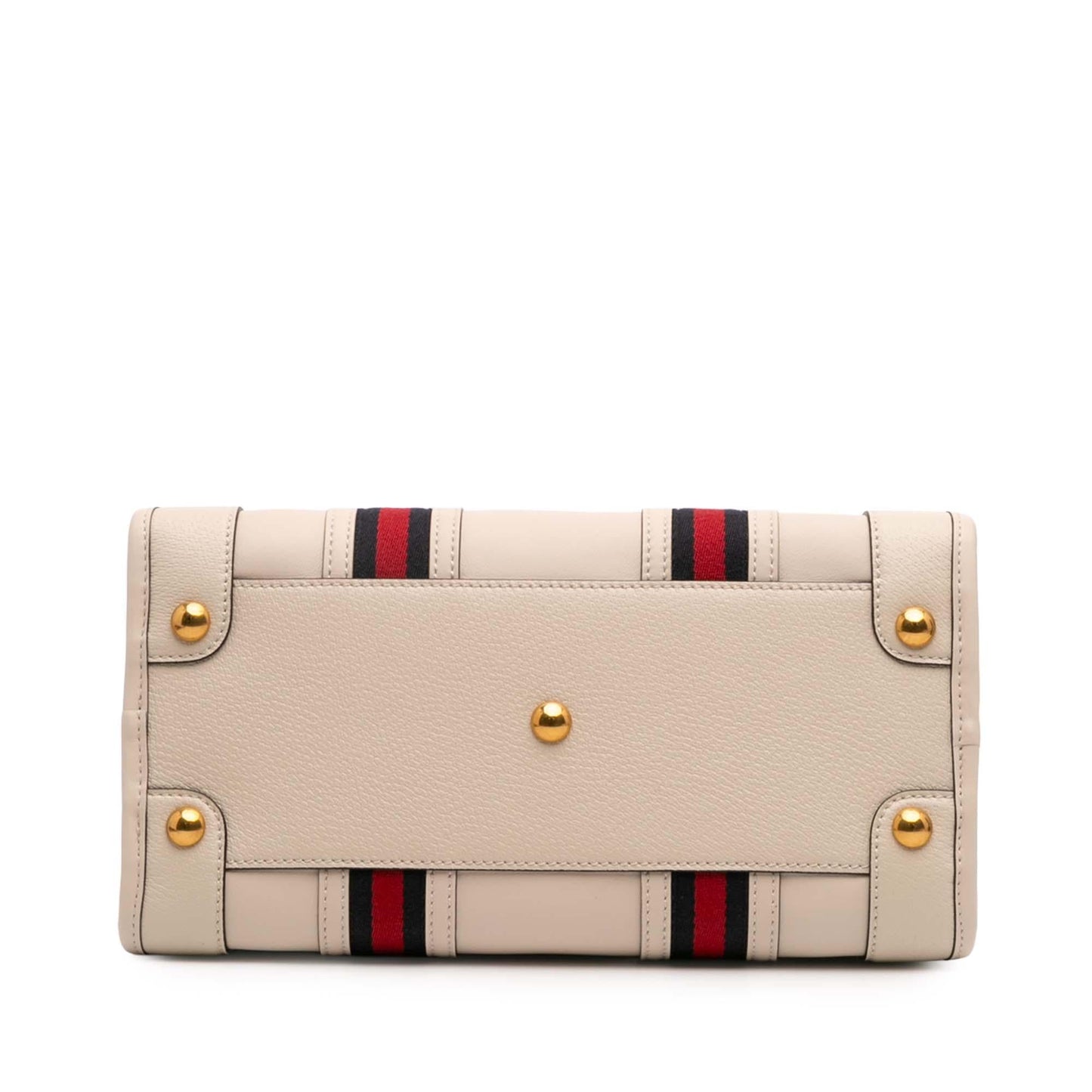 Gucci Medium Calfskin Web Bauletto Top Handle Bag