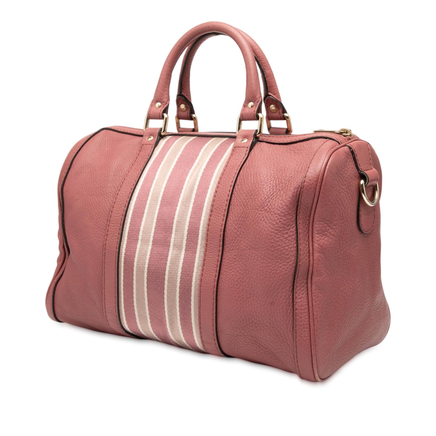Gucci Medium Calfskin Web Joy Boston Bag