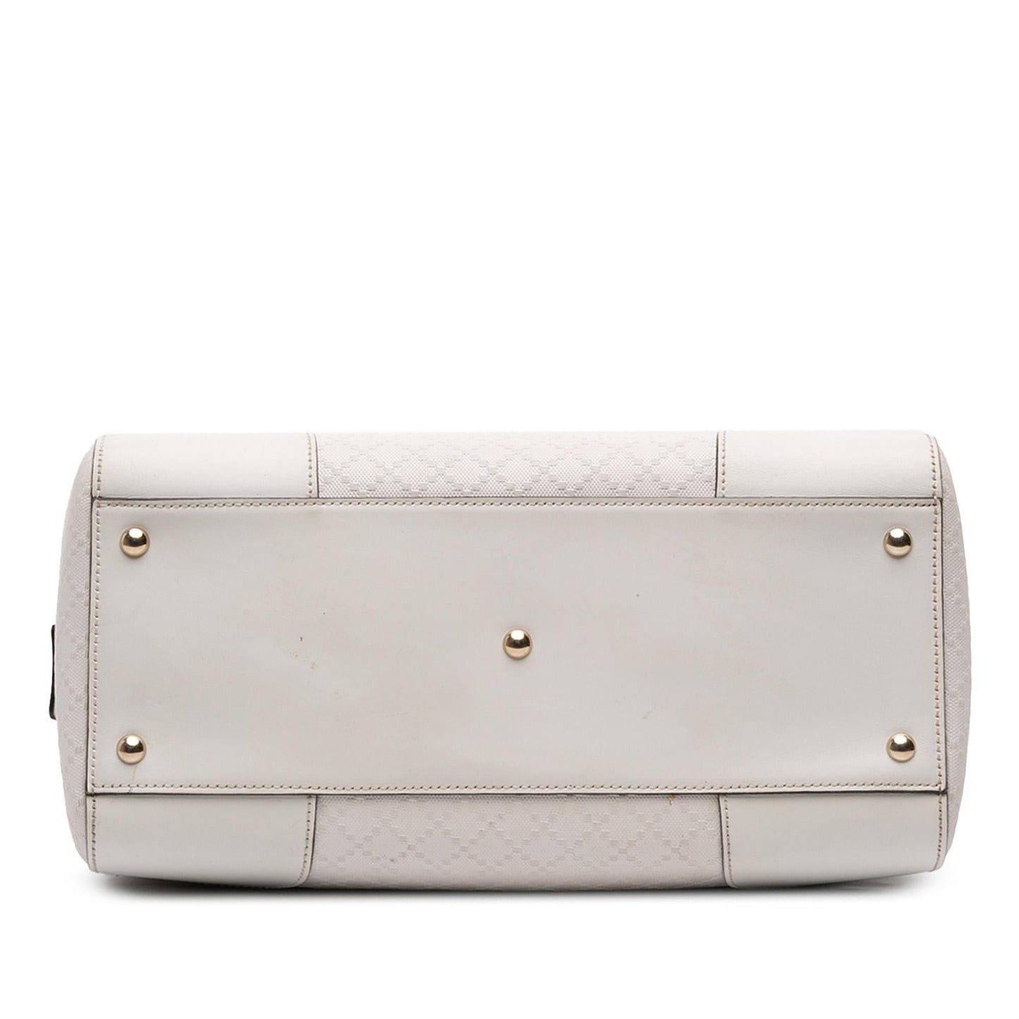 Gucci Medium Diamante Leather Boston Bag