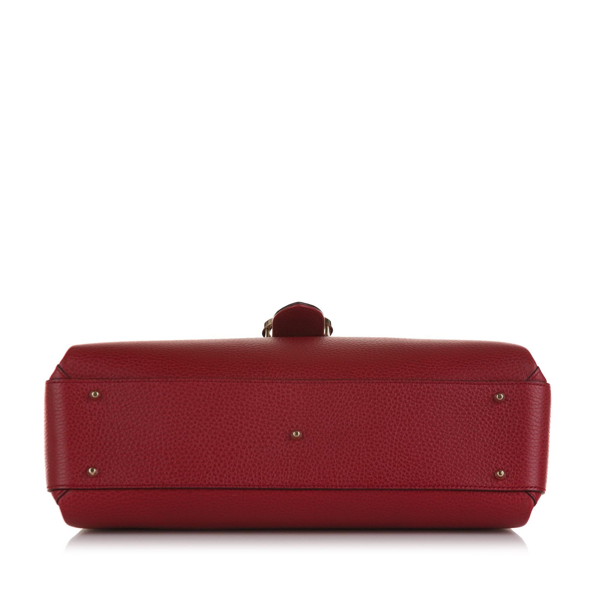 Gucci Medium Dollar Calf Interlocking G Satchel (SHG-sMohDR)
