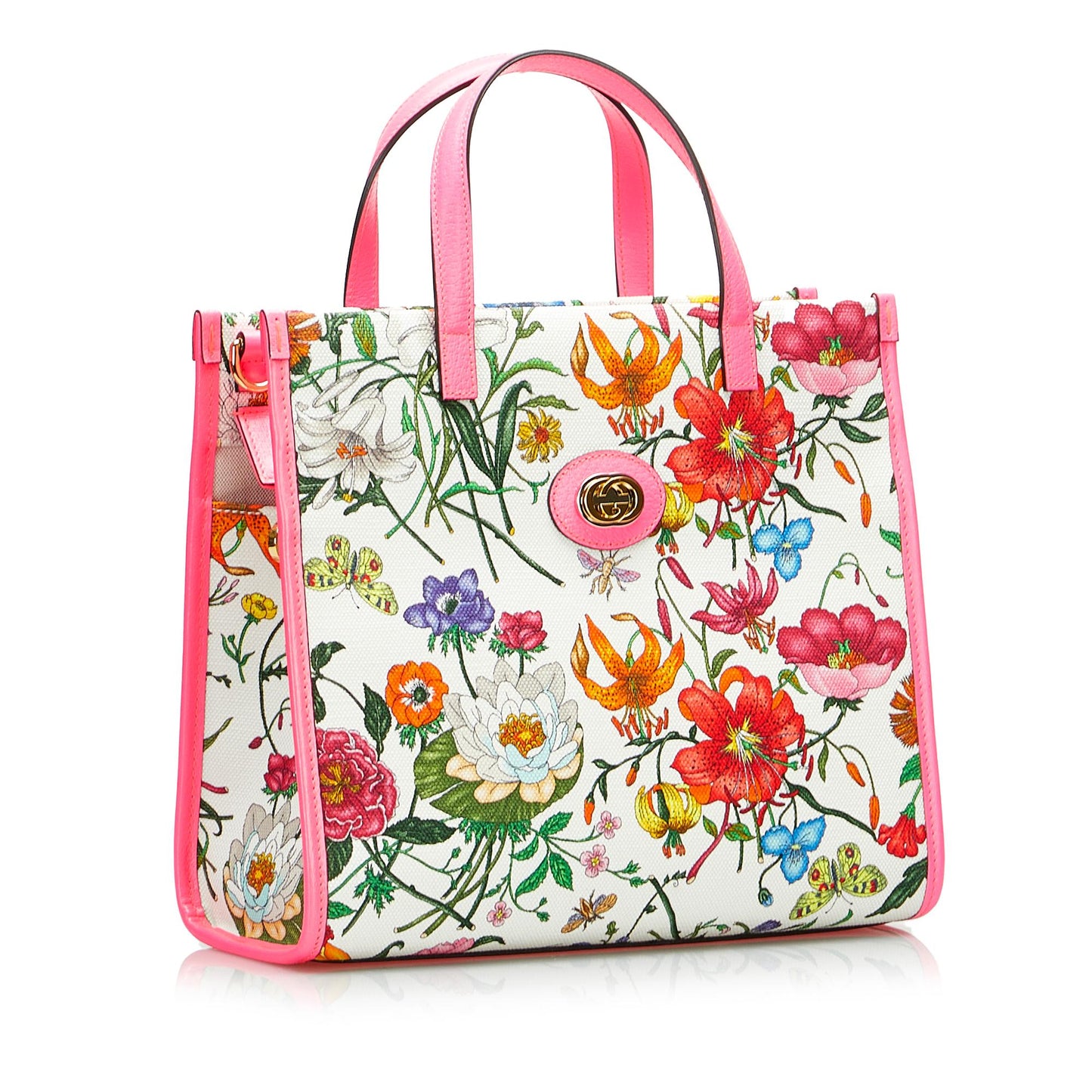 Gucci Medium Flora Satchel (SHG-ebZ0Dt)