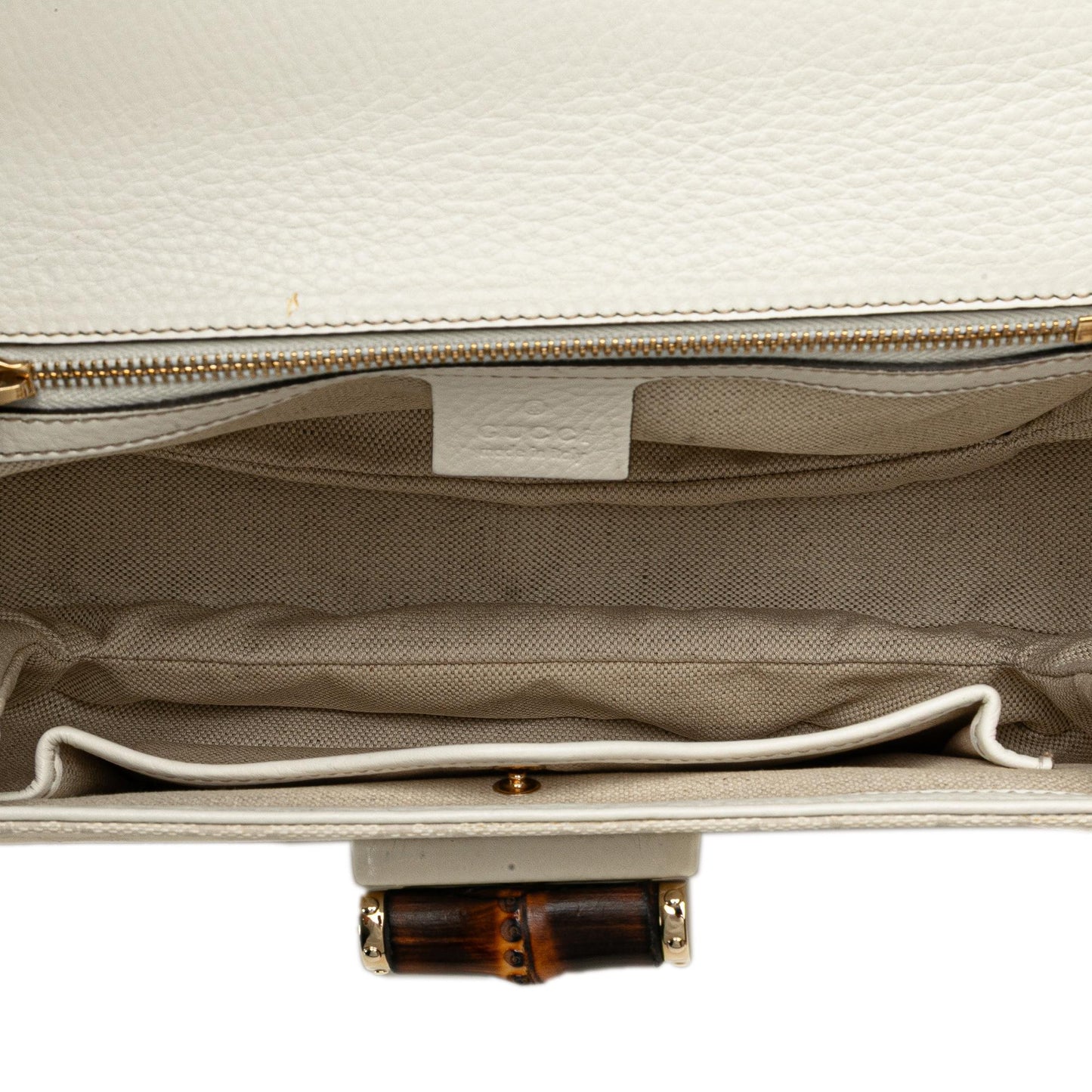 Gucci Medium GG Canvas New Bamboo Satchel