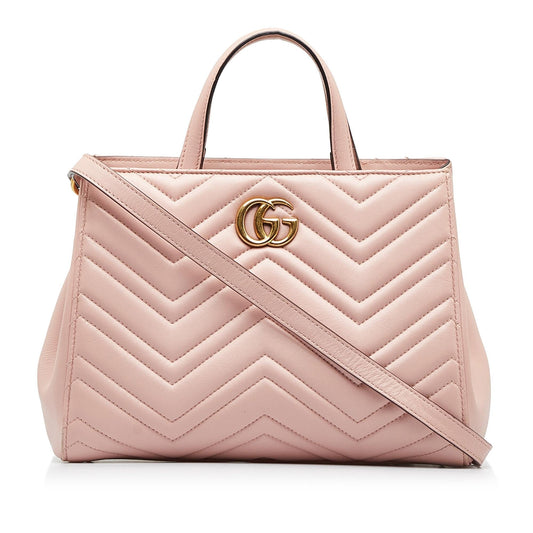 Gucci Medium GG Marmont Matelasse Tote (SHG-ogkbtd)