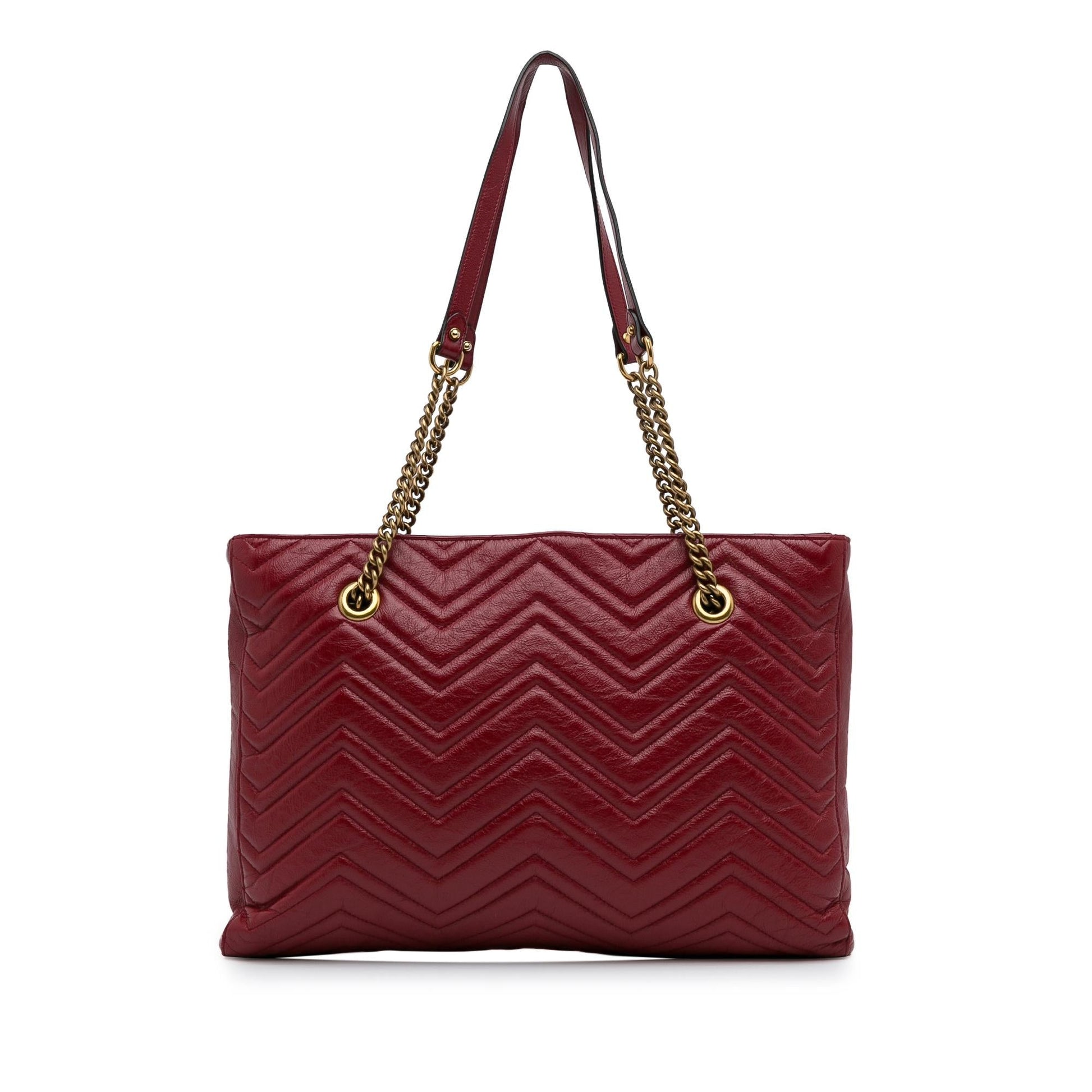 Gucci Medium GG Marmont Slim Matelasse Tote (SHG-DJstM9)