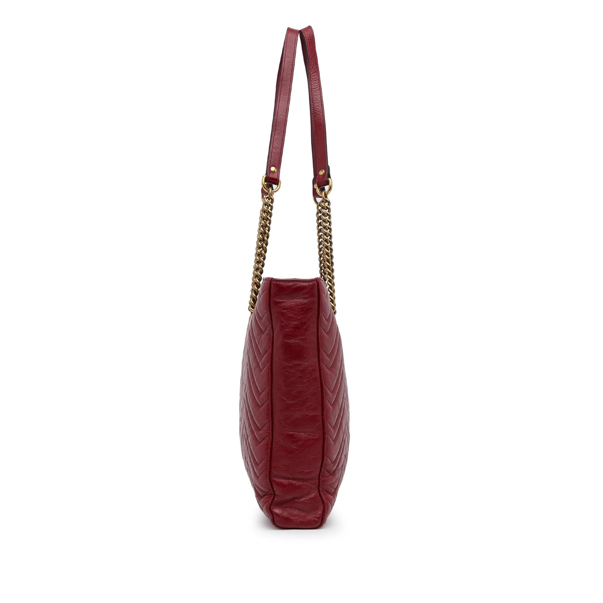 Gucci Medium GG Marmont Slim Matelasse Tote (SHG-DJstM9)