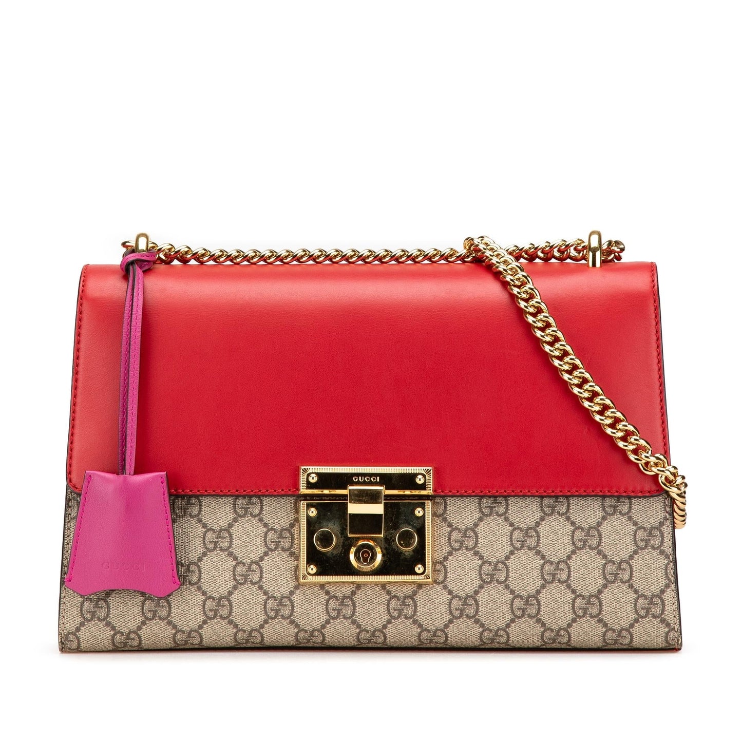 Gucci Medium GG Supreme Padlock Shoulder Bag