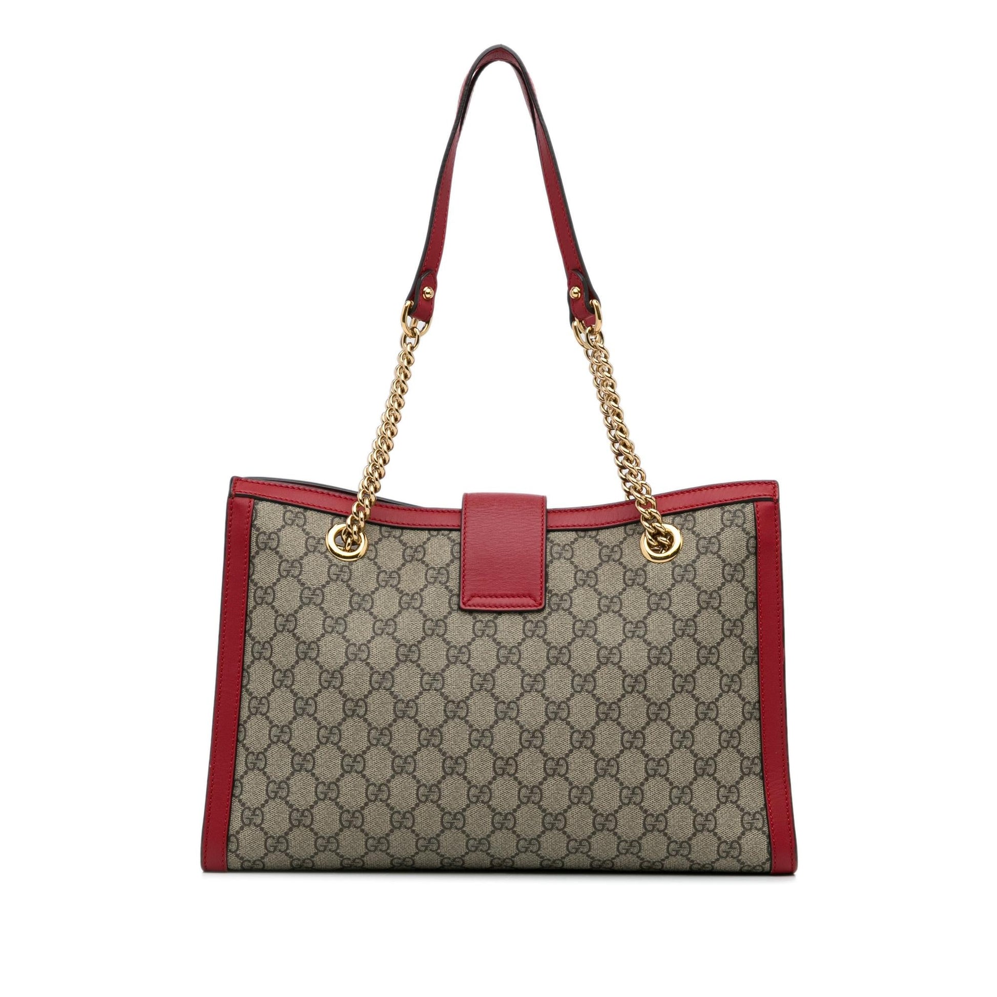Gucci Medium GG Supreme Padlock Tote Bag (SHG-a8LoUy)
