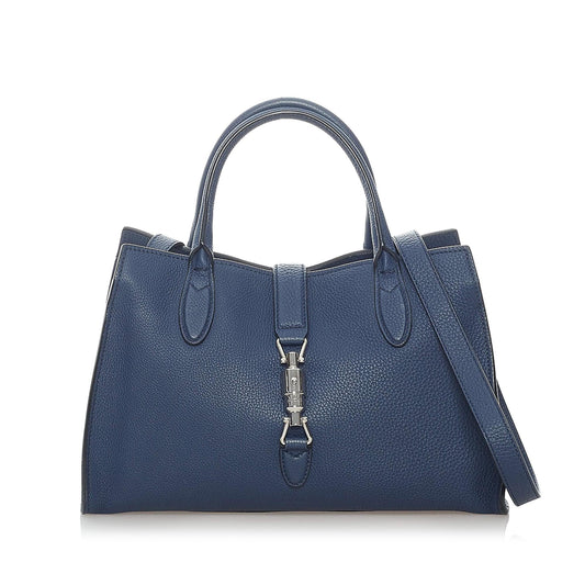 Gucci Medium Jackie Soft Leather Satchel (SHG-31158)