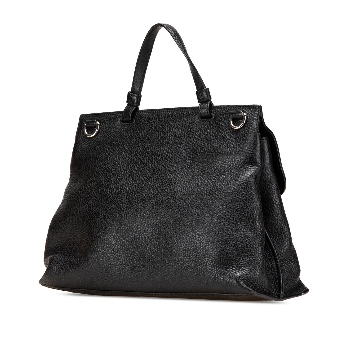 Gucci Medium Leather Bamboo Daily Satchel