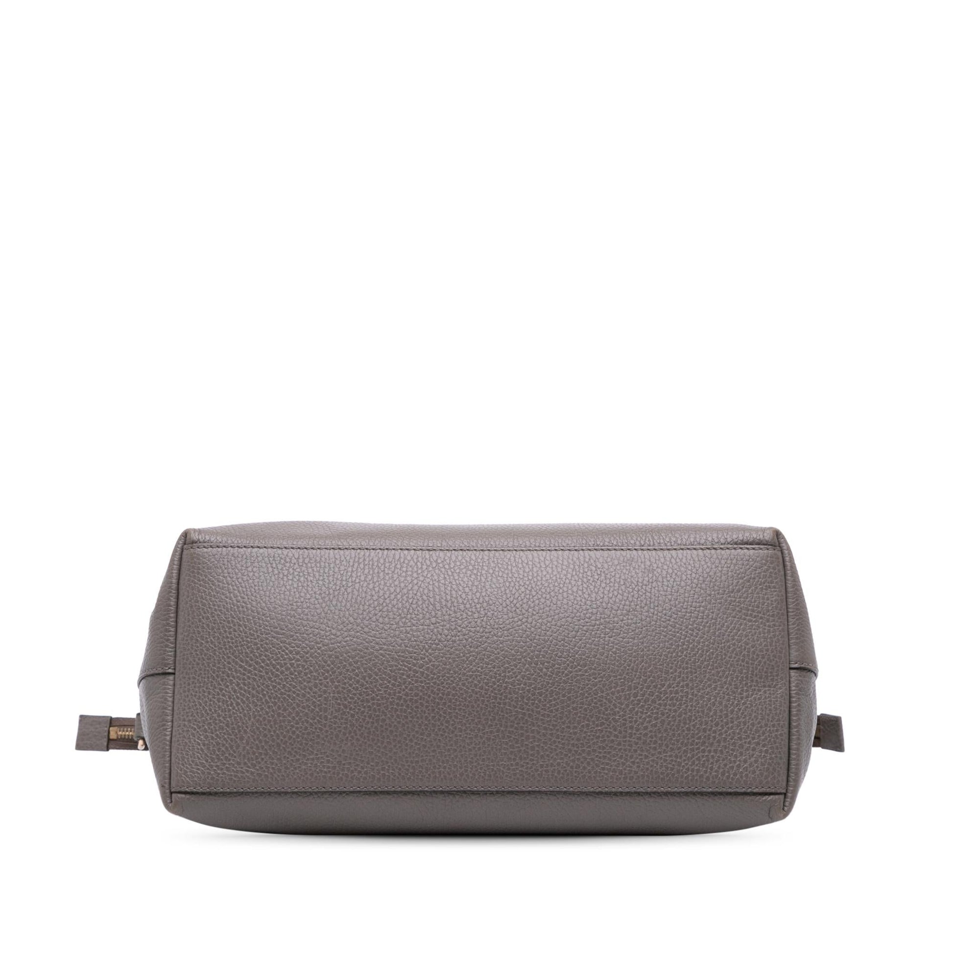 Gucci Medium Leather GG Charm Dome Satchel