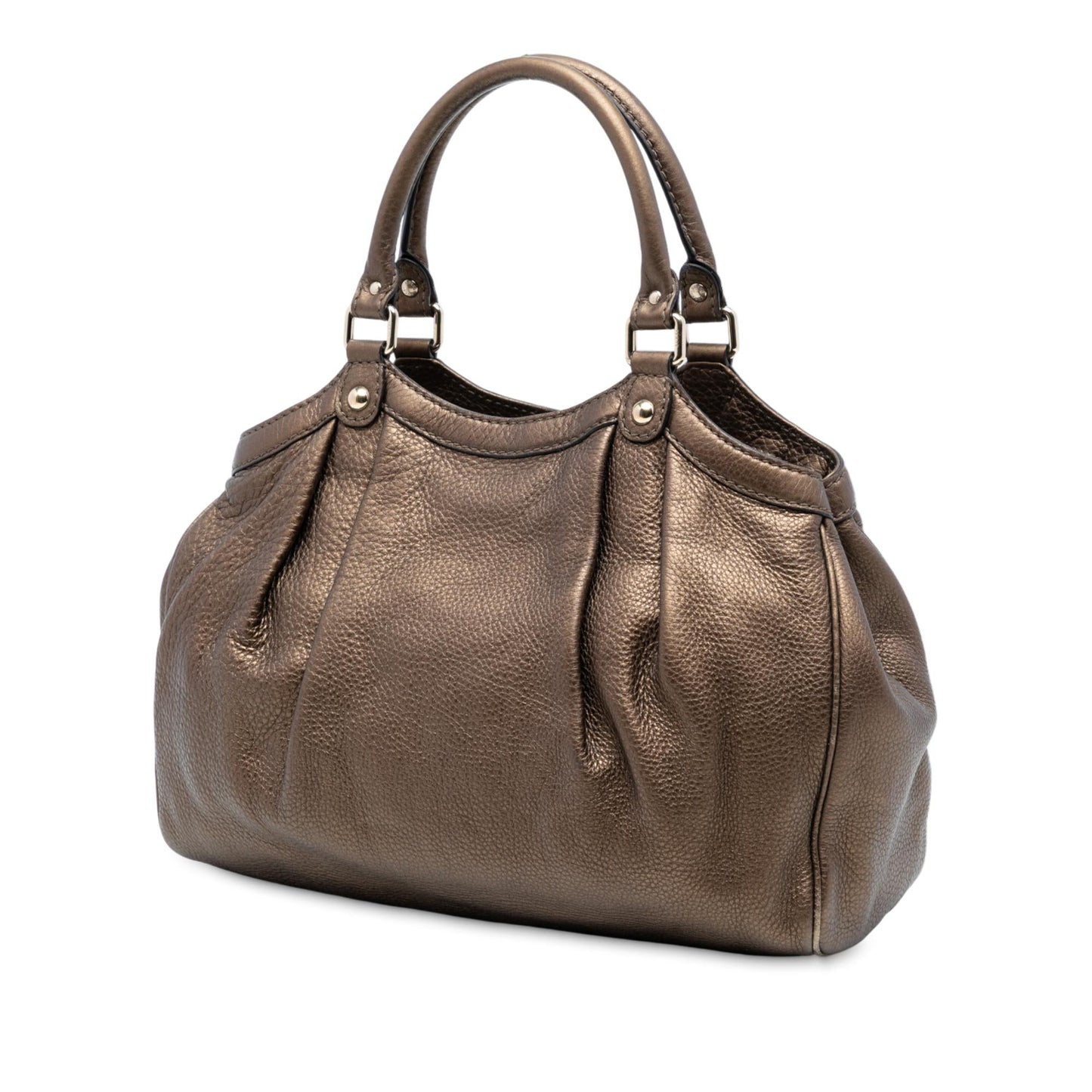 Gucci Medium Metallic Calfskin Sukey Tote