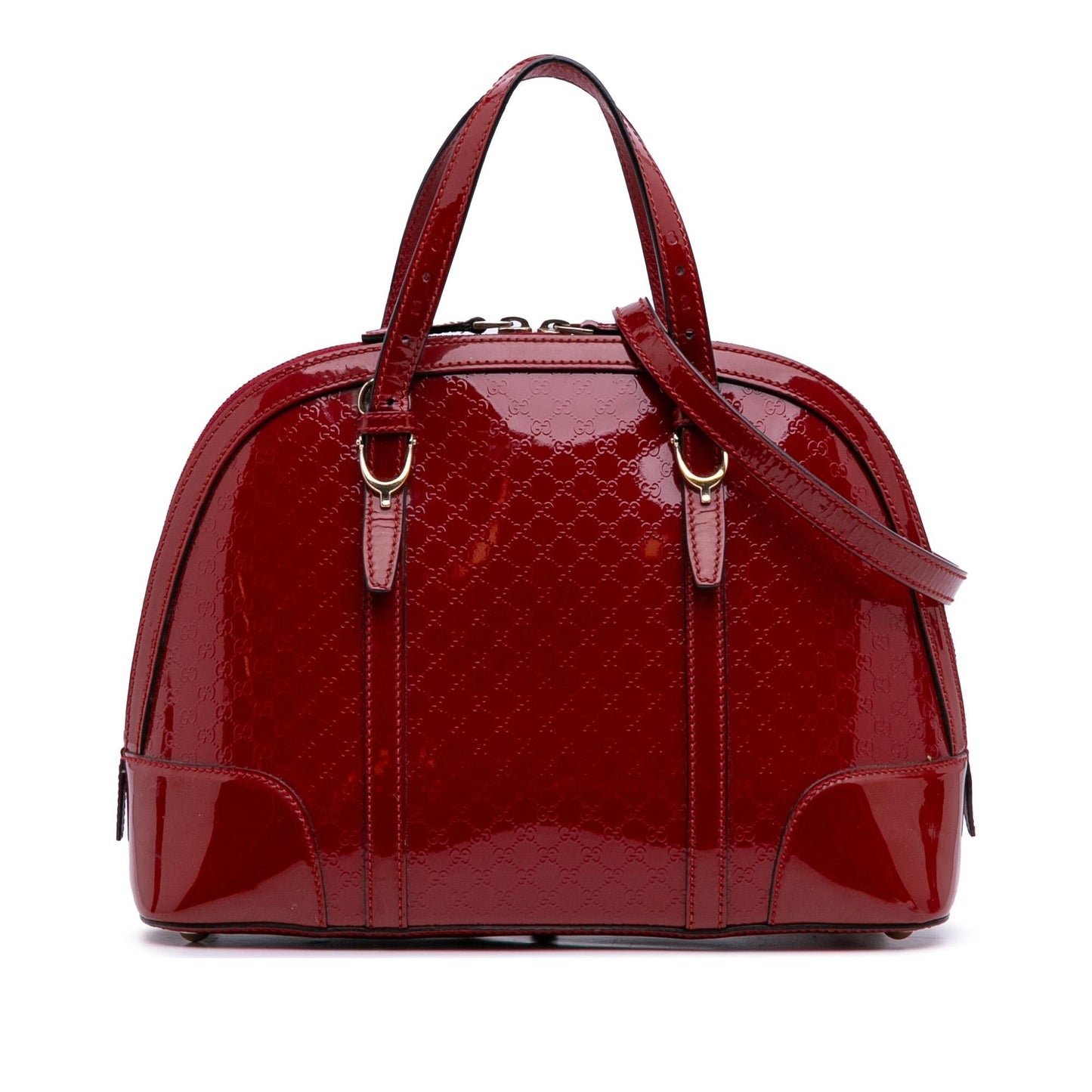 Gucci Medium Microguccissima Patent Nice Dome Satchel