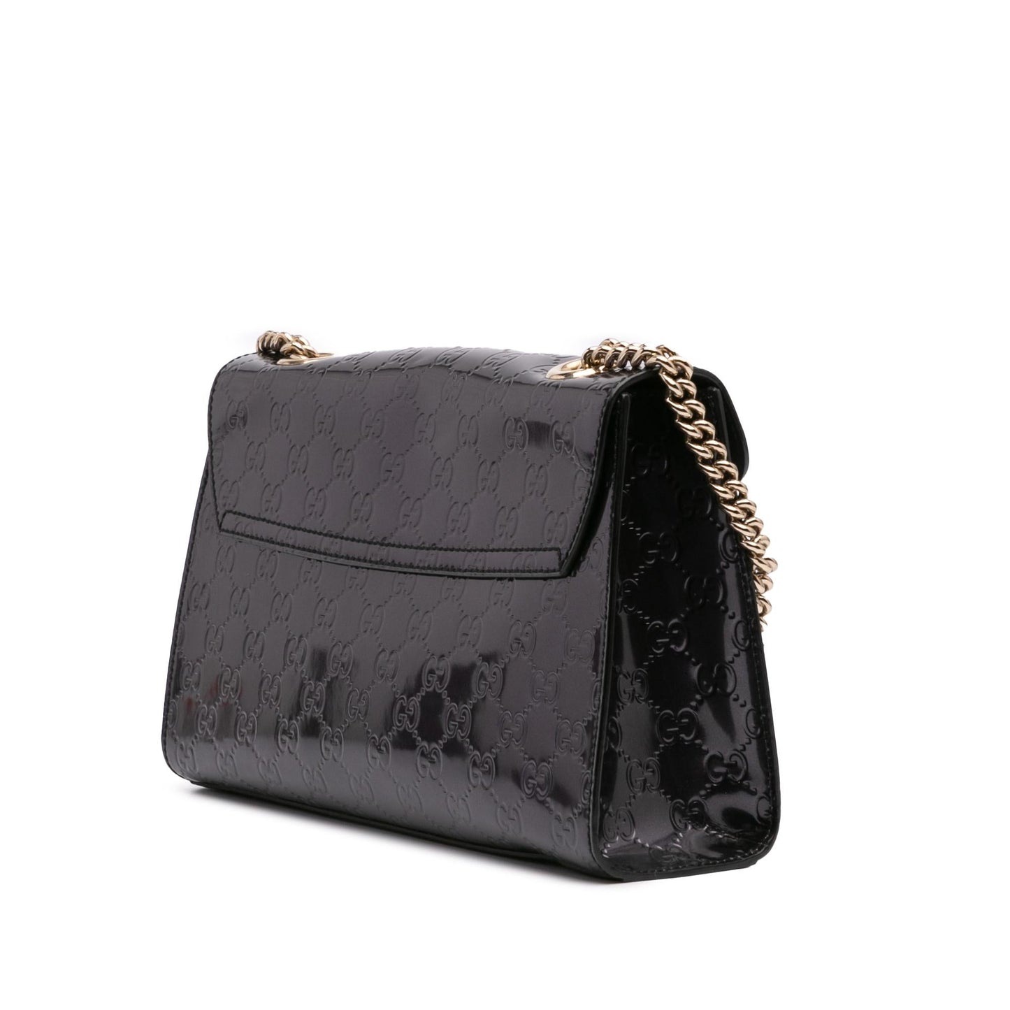 Gucci Medium Patent Guccissima Emily Shoulder Bag