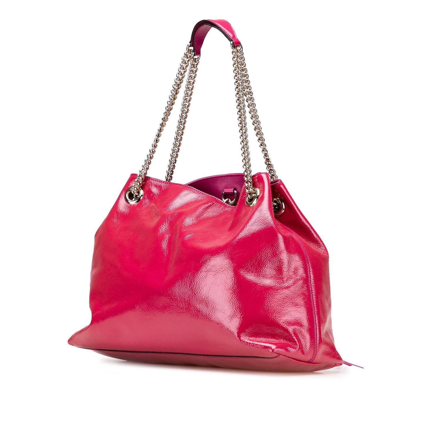 Gucci Medium Patent Soho Chain Tote