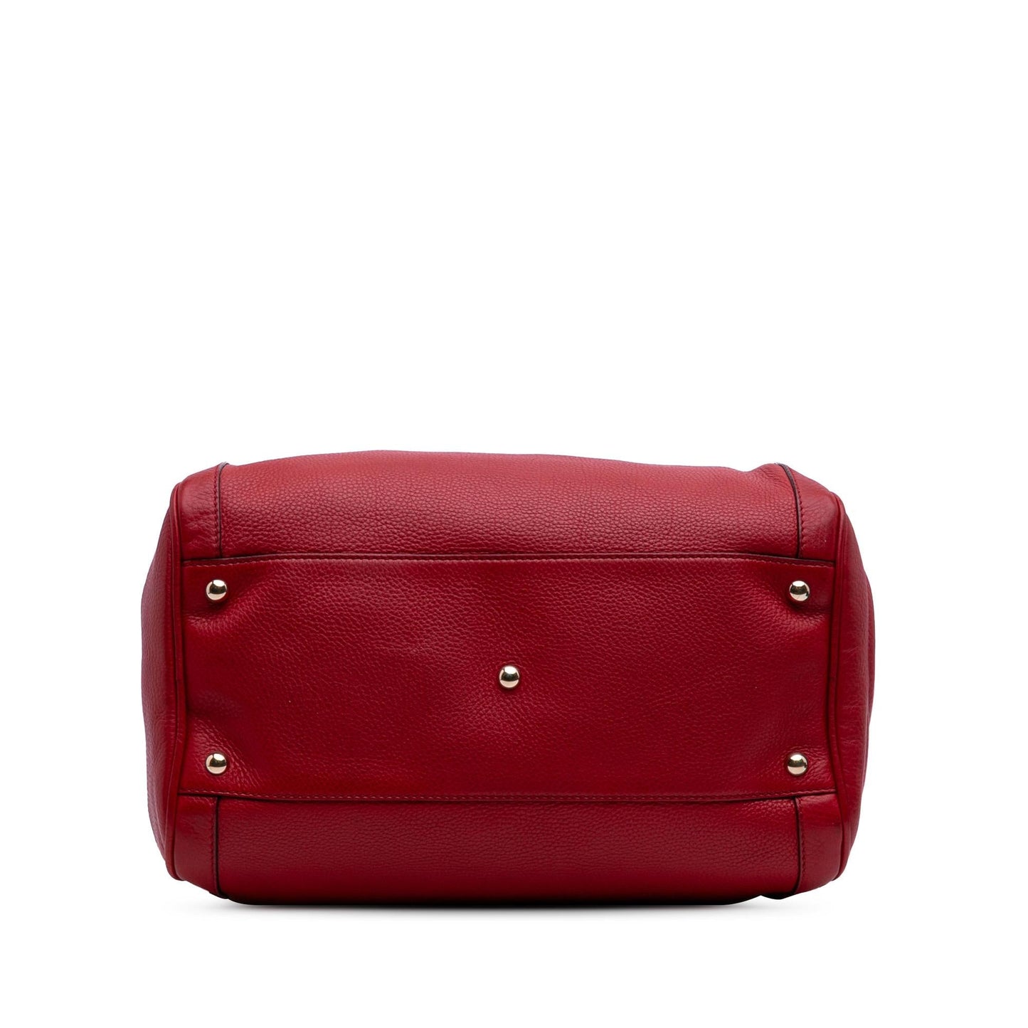 Gucci Medium Pebbled Calfskin Soho Boston Bag