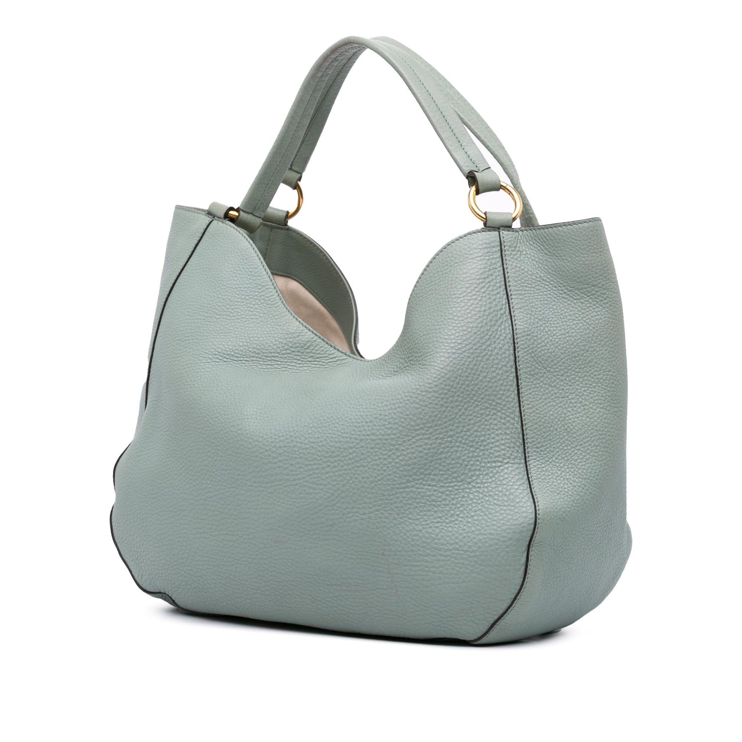 Gucci Medium Pebbled Calfskin Twill Tote