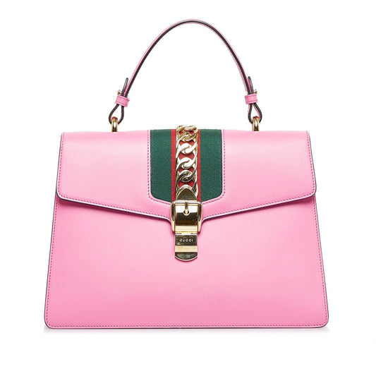 Gucci Medium Sylvie Satchel (SHG-ZwSUYi)