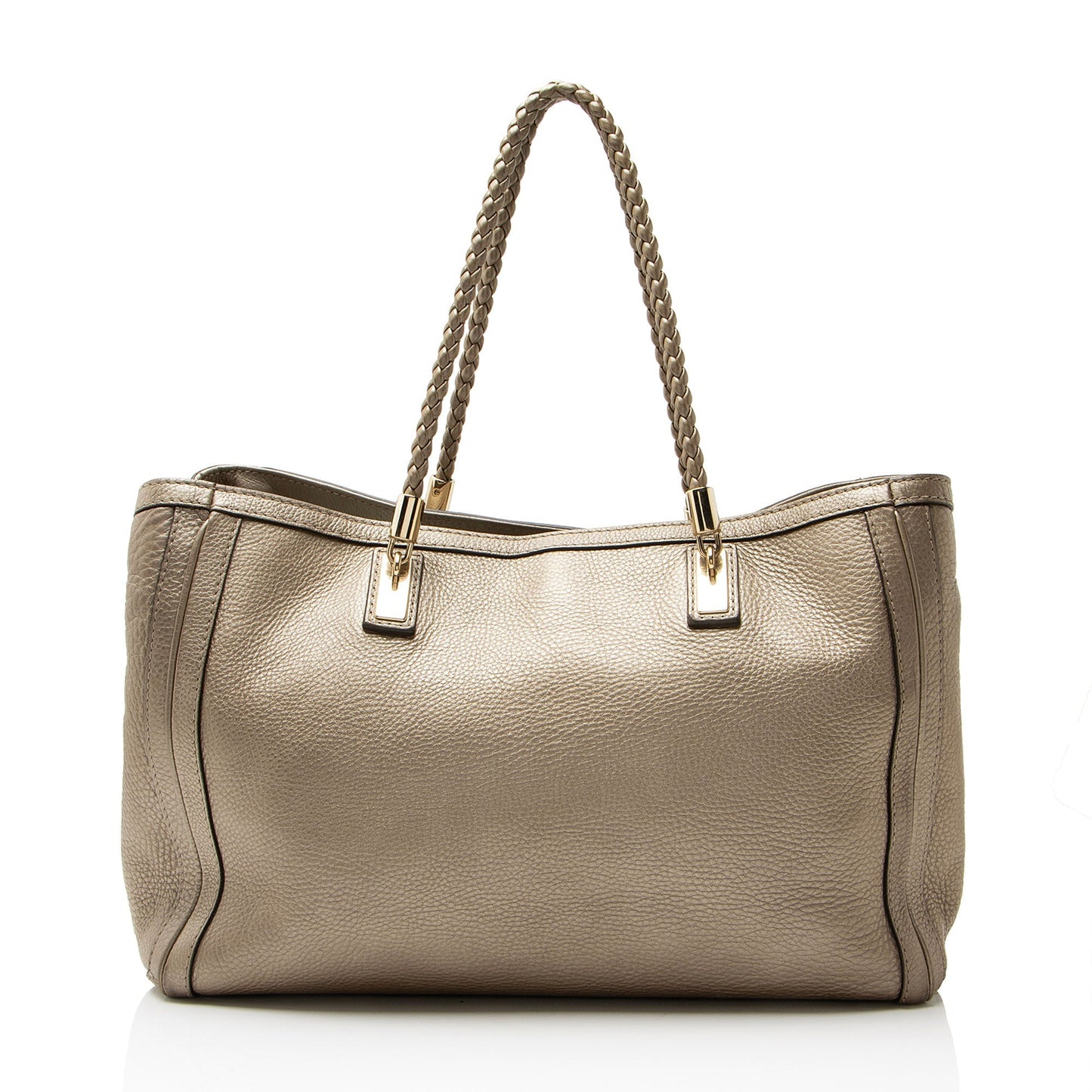 Gucci Metallic Leather Bella Medium Tote