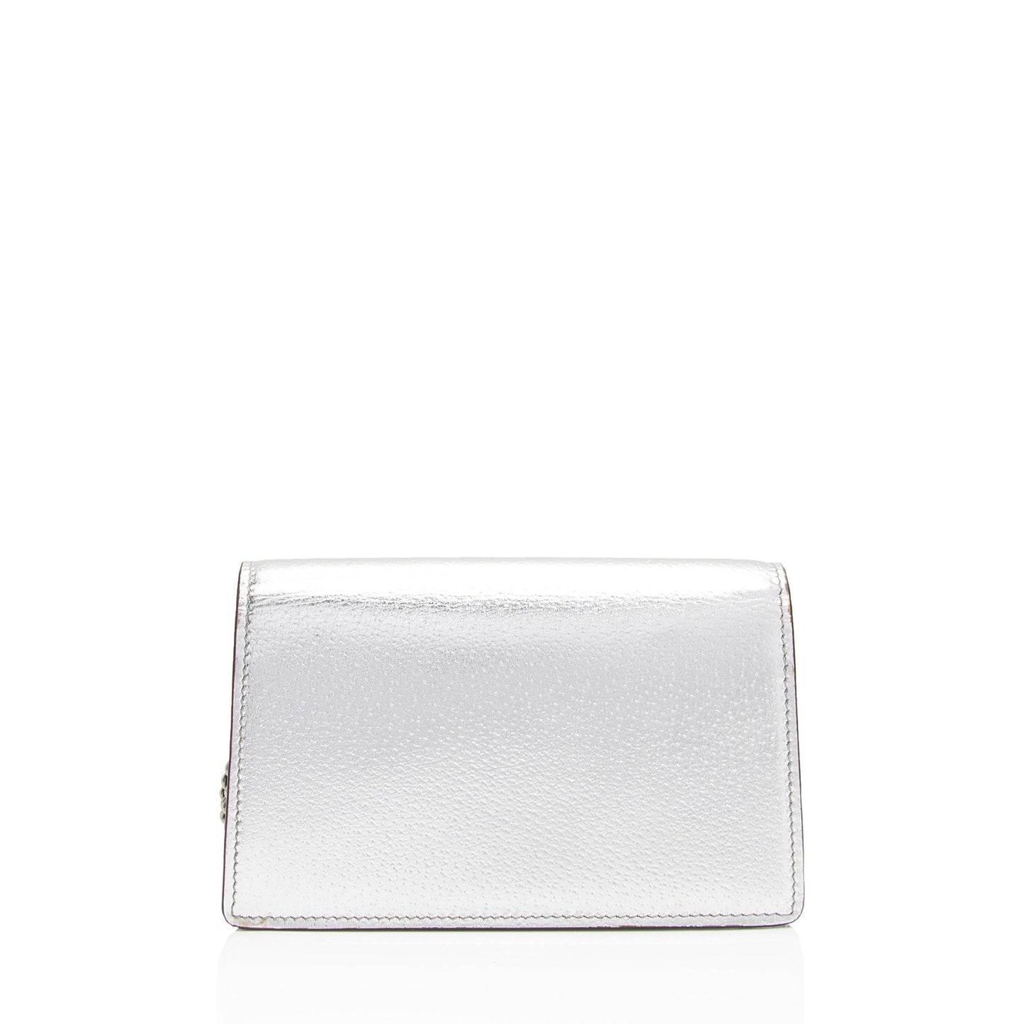 Gucci Metallic Leather Dionysus Super Mini Bag (SHF-PQUwUw)