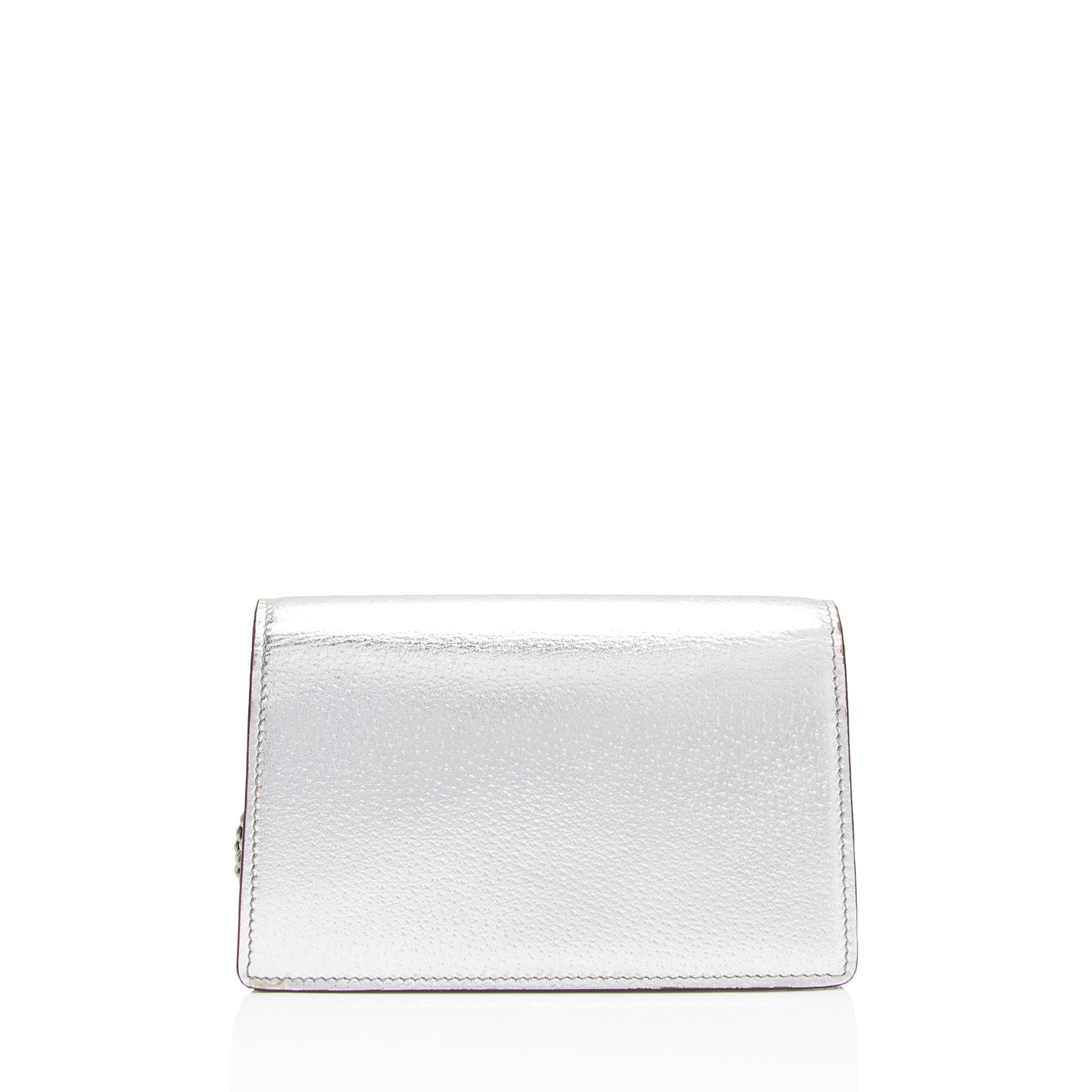 Gucci Metallic Leather Dionysus Super Mini Bag (SHF-PQUwUw)