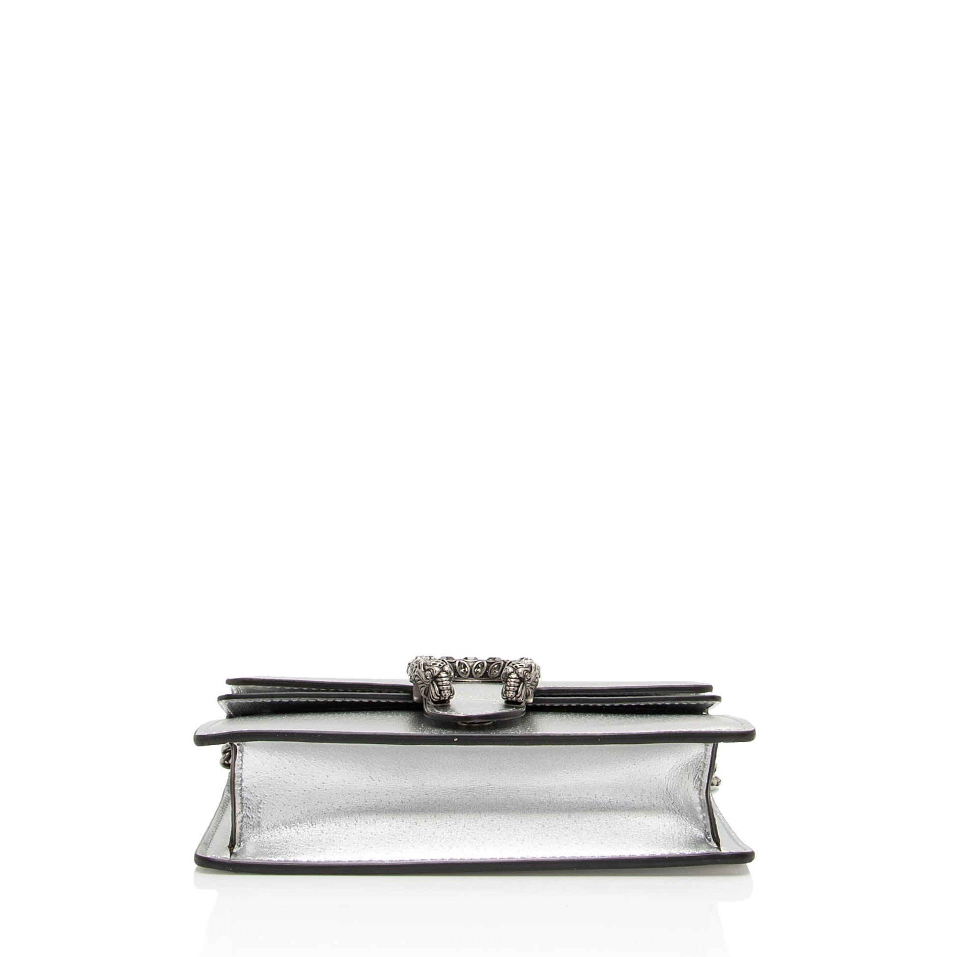 Gucci Metallic Leather Dionysus Super Mini Bag (SHF-PQUwUw)