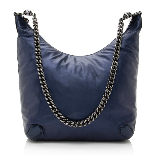 Gucci Metallic Leather Galaxy Medium Chain Hobo (SHF-22828)