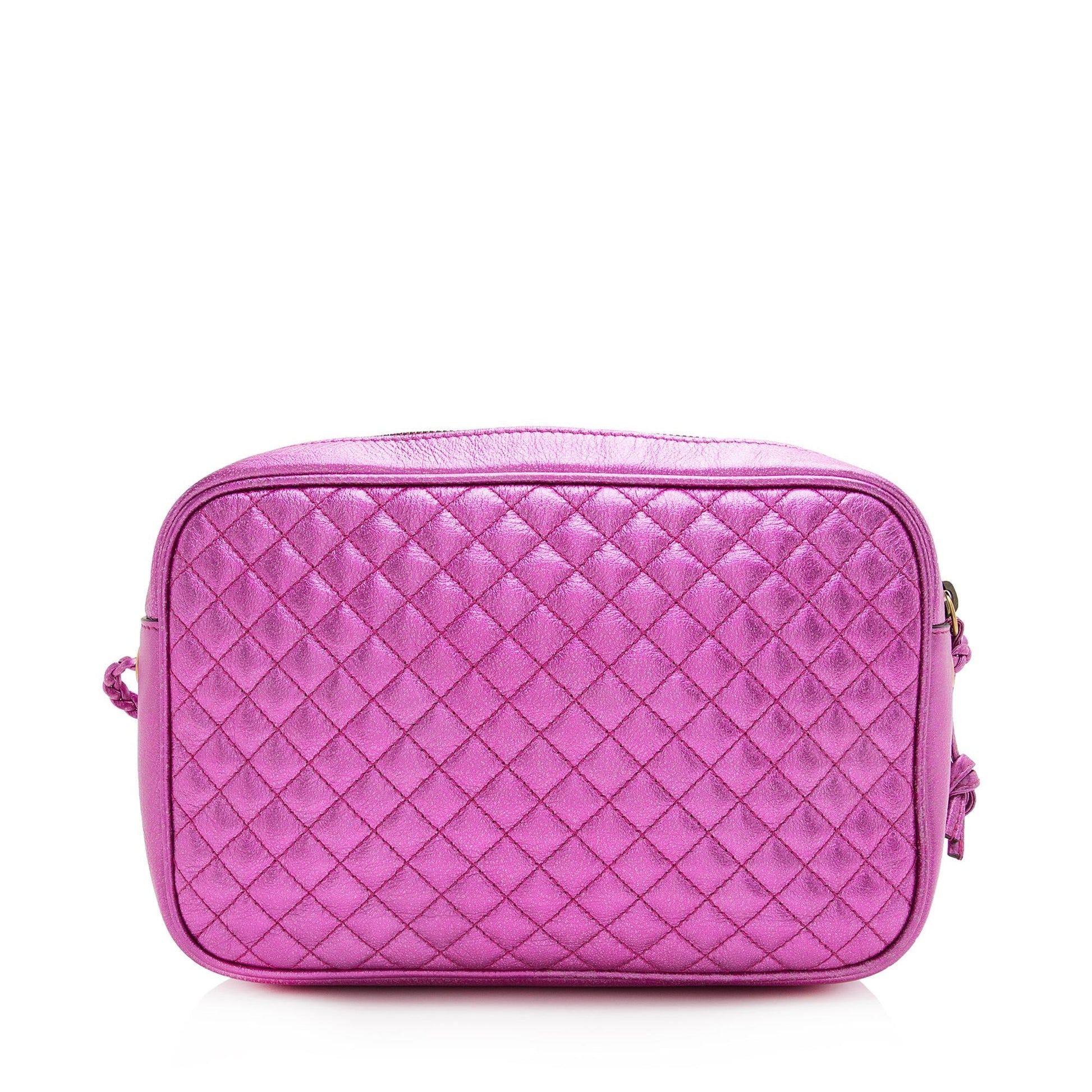 Gucci Metallic Quilted Leather Trapuntata Small Shoulder Bag