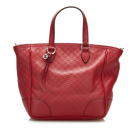 Gucci Microguccissima Bree Leather Satchel (SHG-35593)