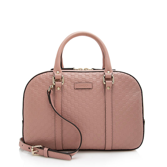 Gucci Microguccissima Leather Bree Small Satchel (SHF-22725)