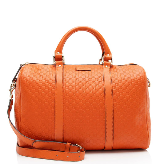 Gucci Microguccissima Leather Medium Boston Bag (SHF-GMQyjn)