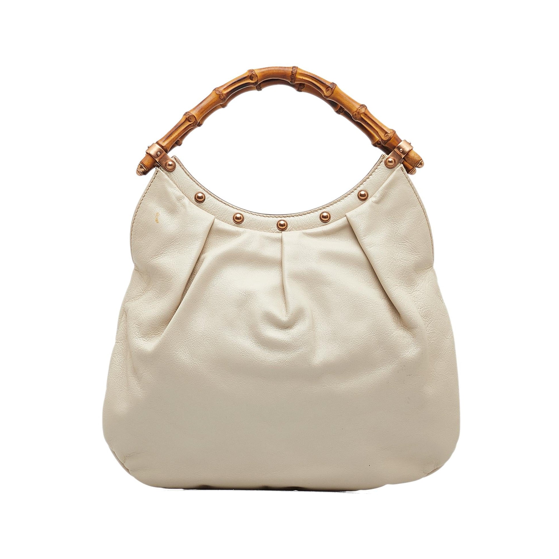 Gucci Mini Bamboo Studded Hobo (SHG-rQvld0)