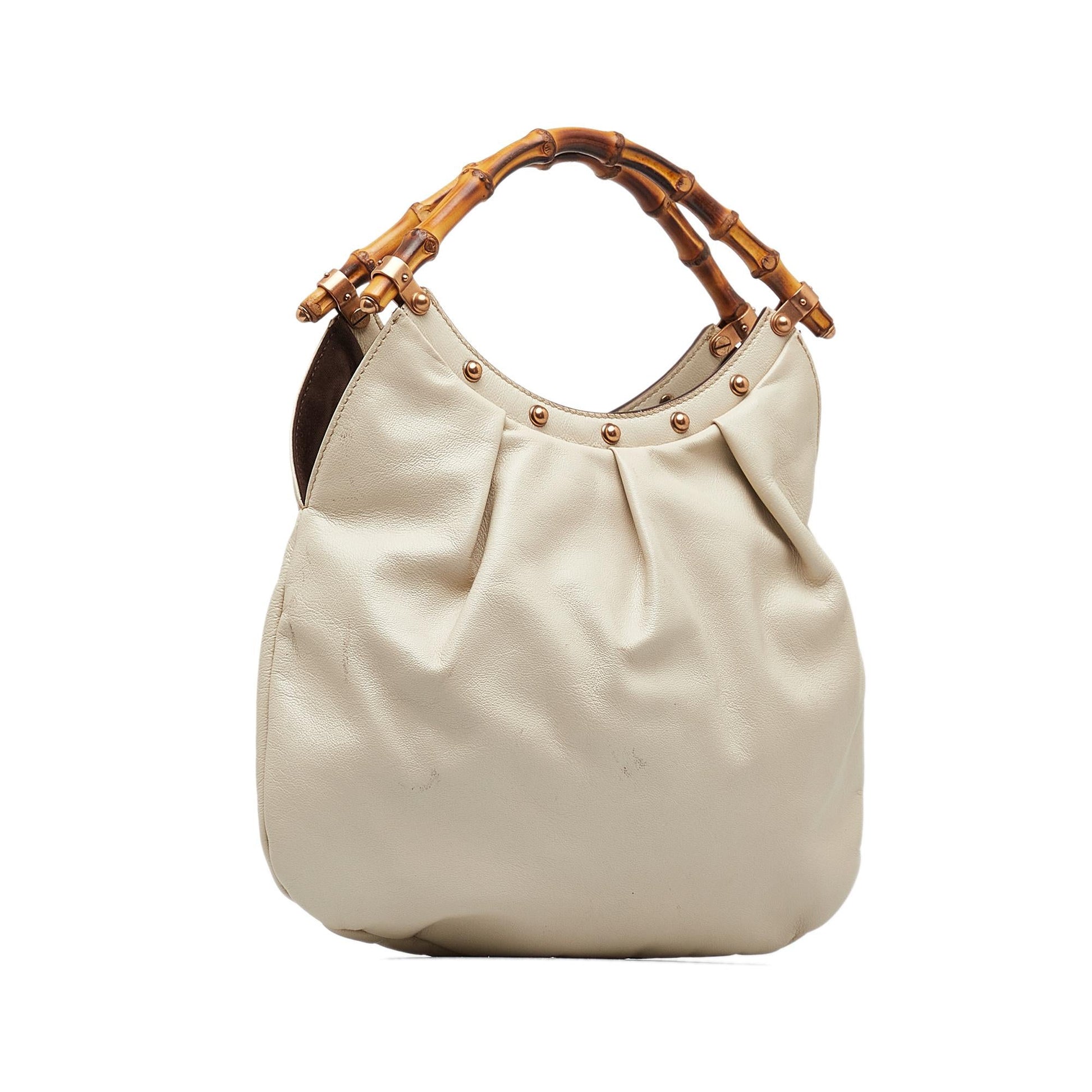 Gucci Mini Bamboo Studded Hobo (SHG-rQvld0)