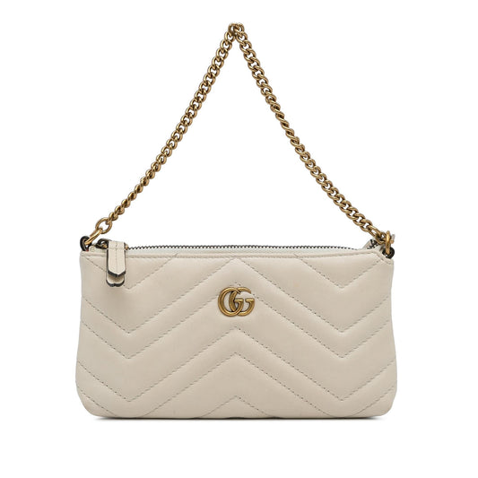 Gucci Mini GG Marmont Chain Baguette (SHG-Rla7Nz)