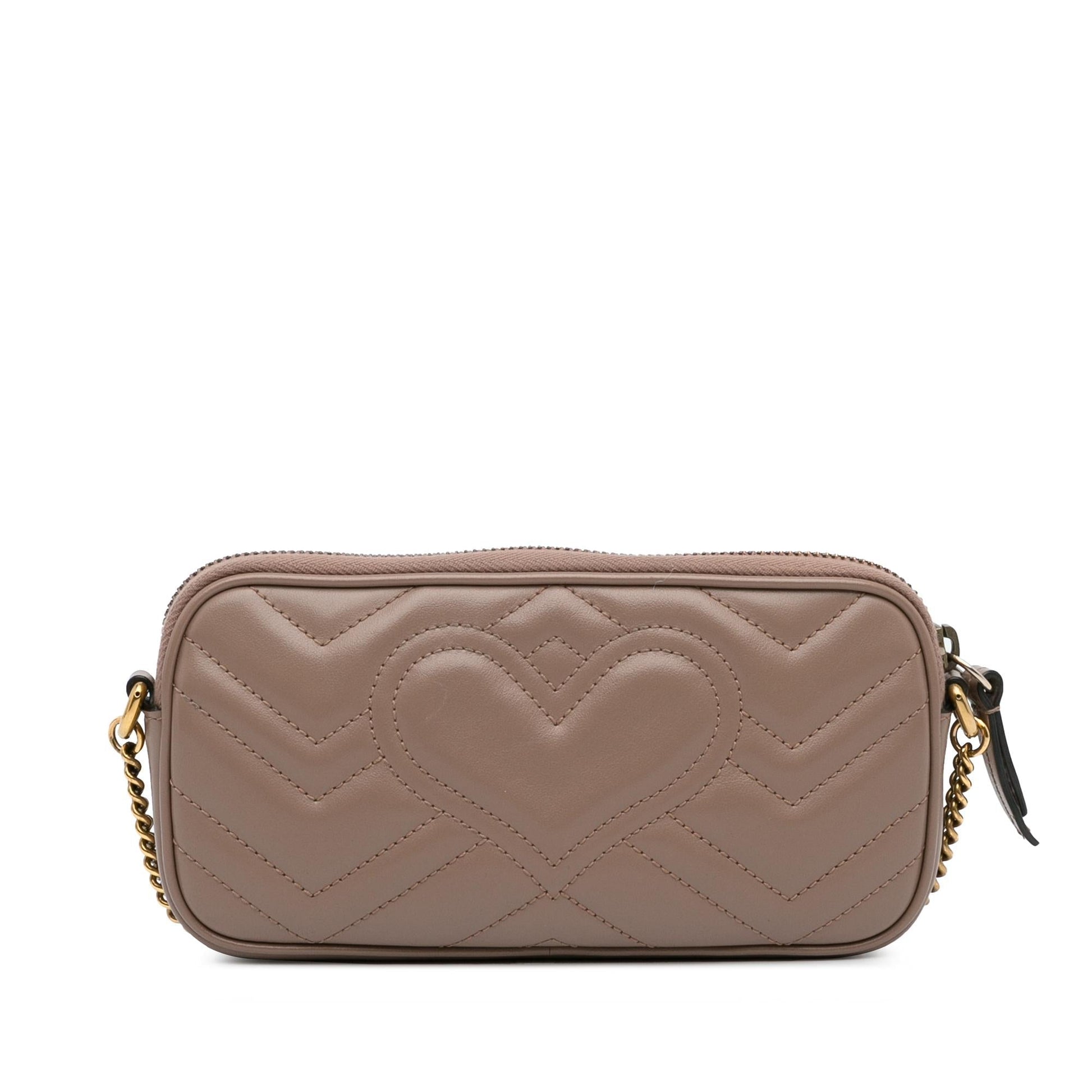 Gucci Mini GG Marmont Matelasse Crossbody (SHG-lhU1gO)