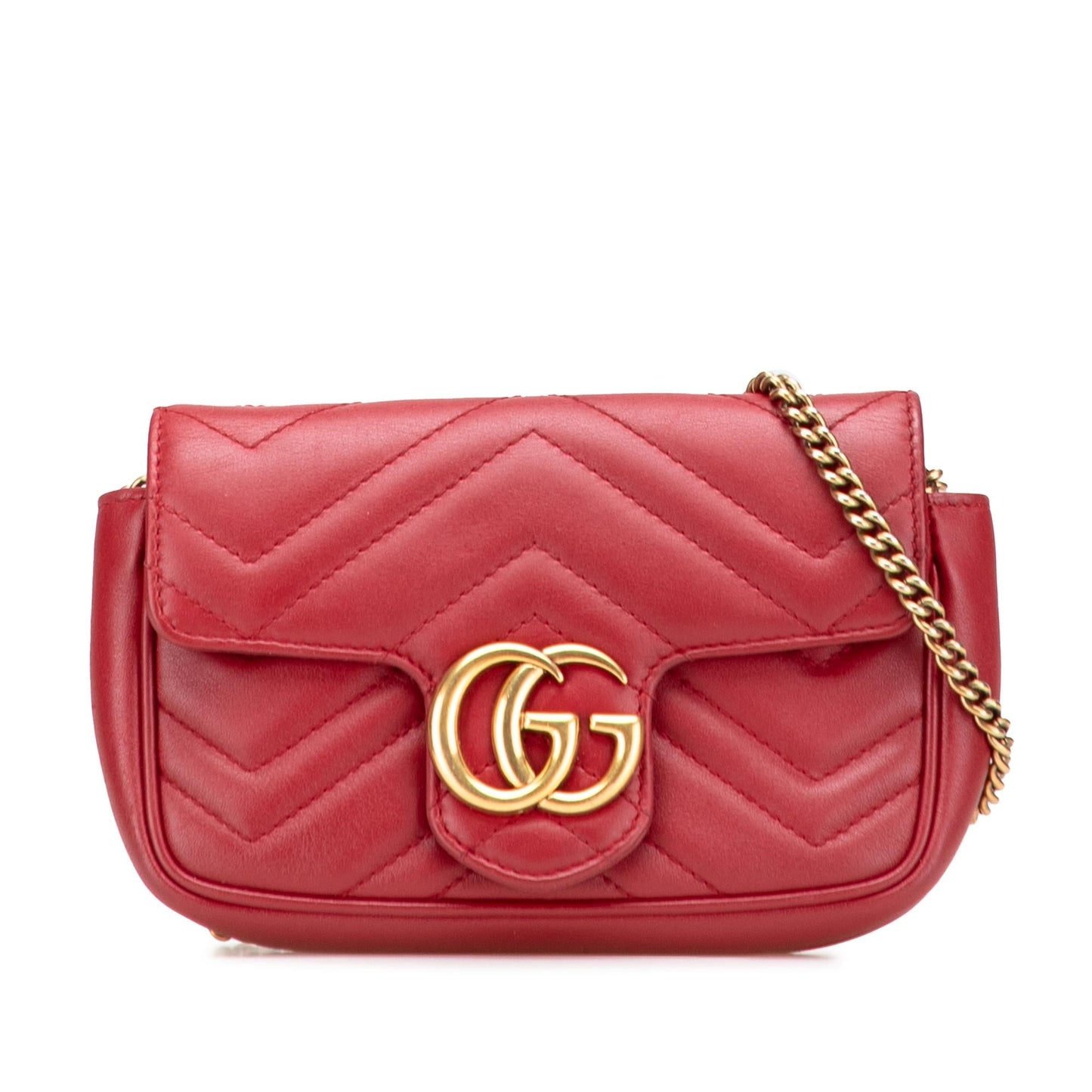 Gucci Mini GG Marmont Matelasse Leather Flap Crossbody