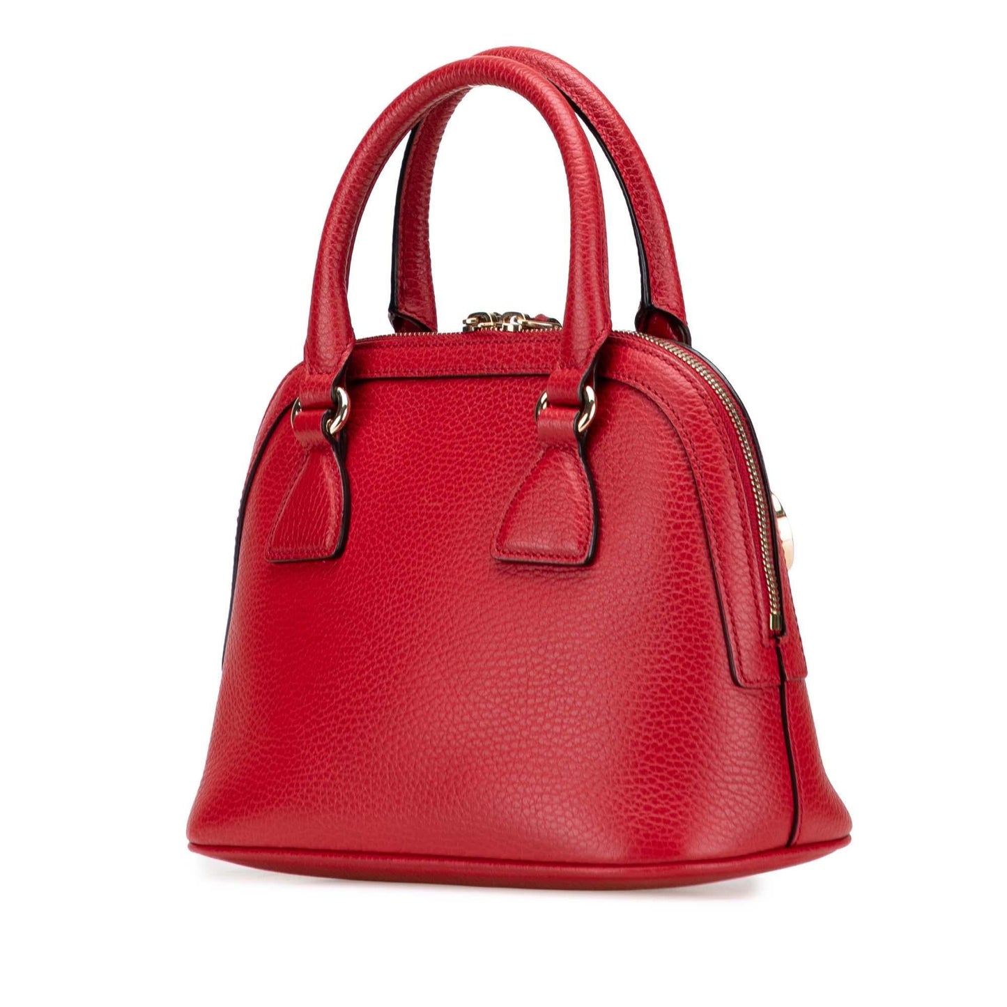 Gucci Mini Leather GG Charm Dome Satchel