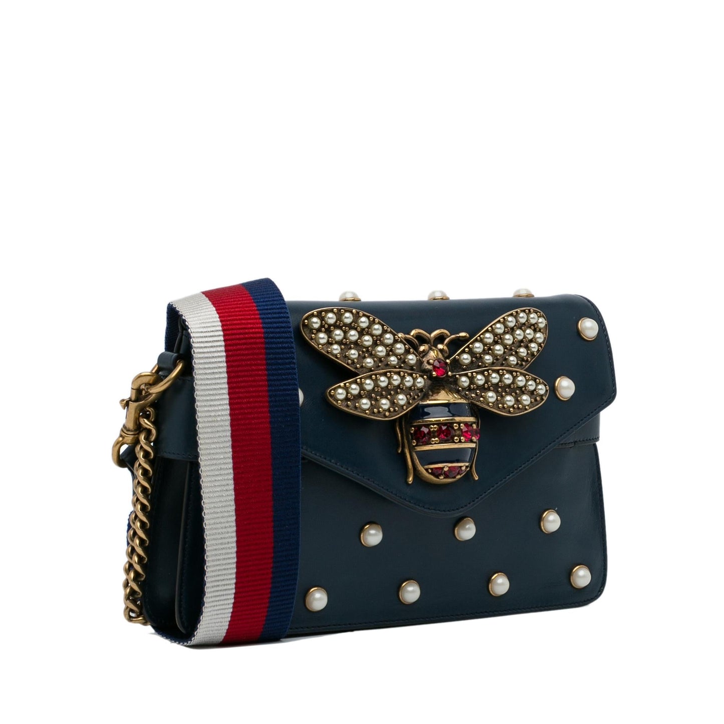 Gucci Mini Queen Margaret Broadway Leather Satchel (SHG-XxMDq6)