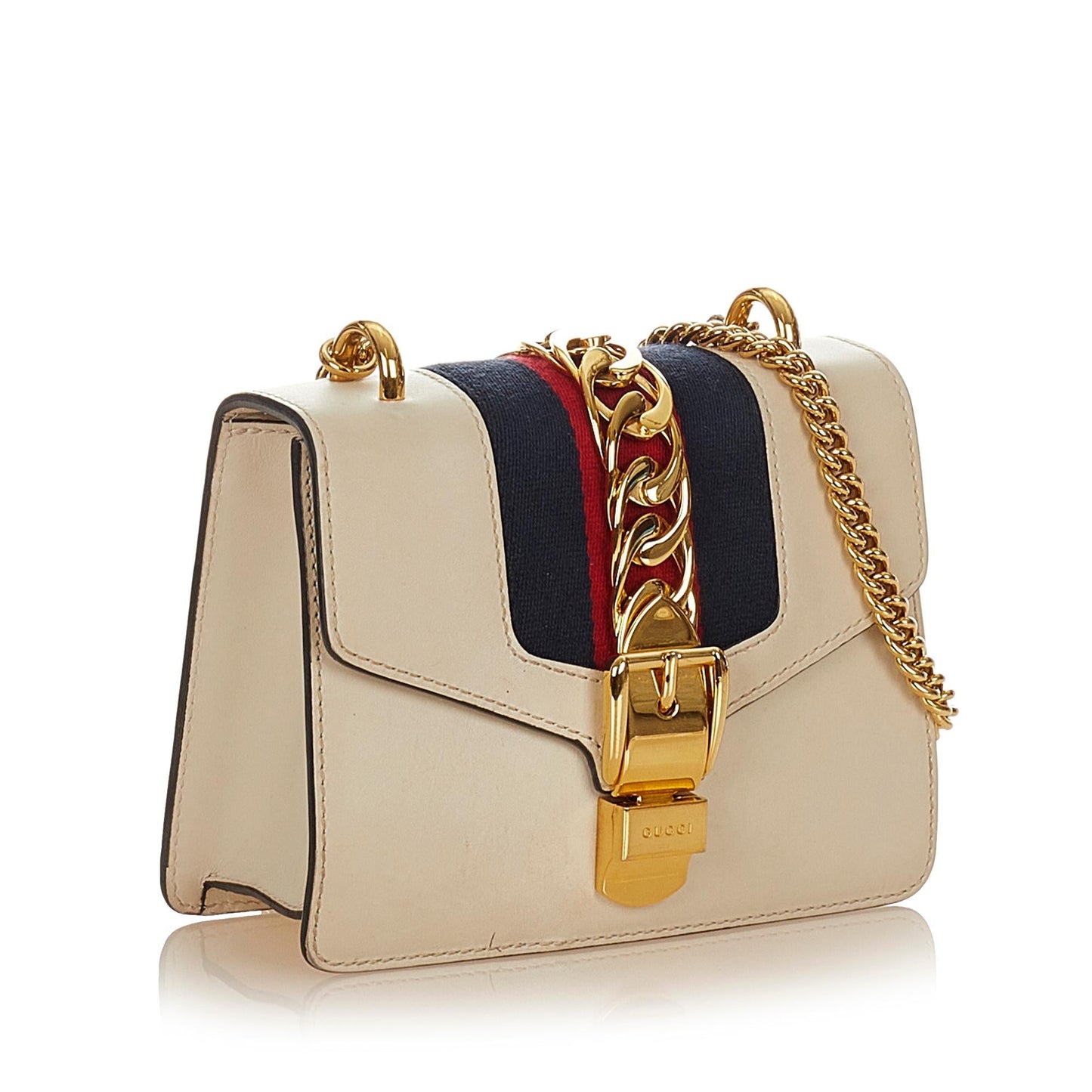 Gucci Mini Sylvie Leather Chain Shoulder Bag (SHG-25707)