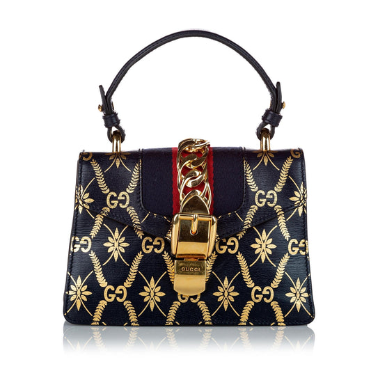 Gucci Mini Sylvie Leather Satchel (SHG-30466)