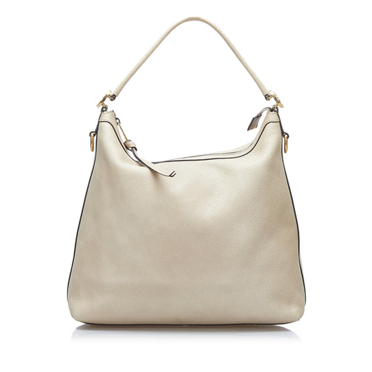 Gucci Miss GG Leather Satchel (SHG-UFJkBD)