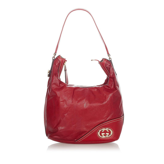 Gucci Leather Shoulder Bag Style 35
